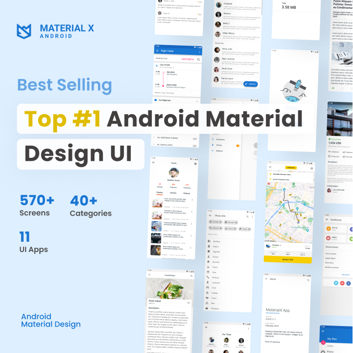 MaterialX - Android Material Design UI 3.2 - 17